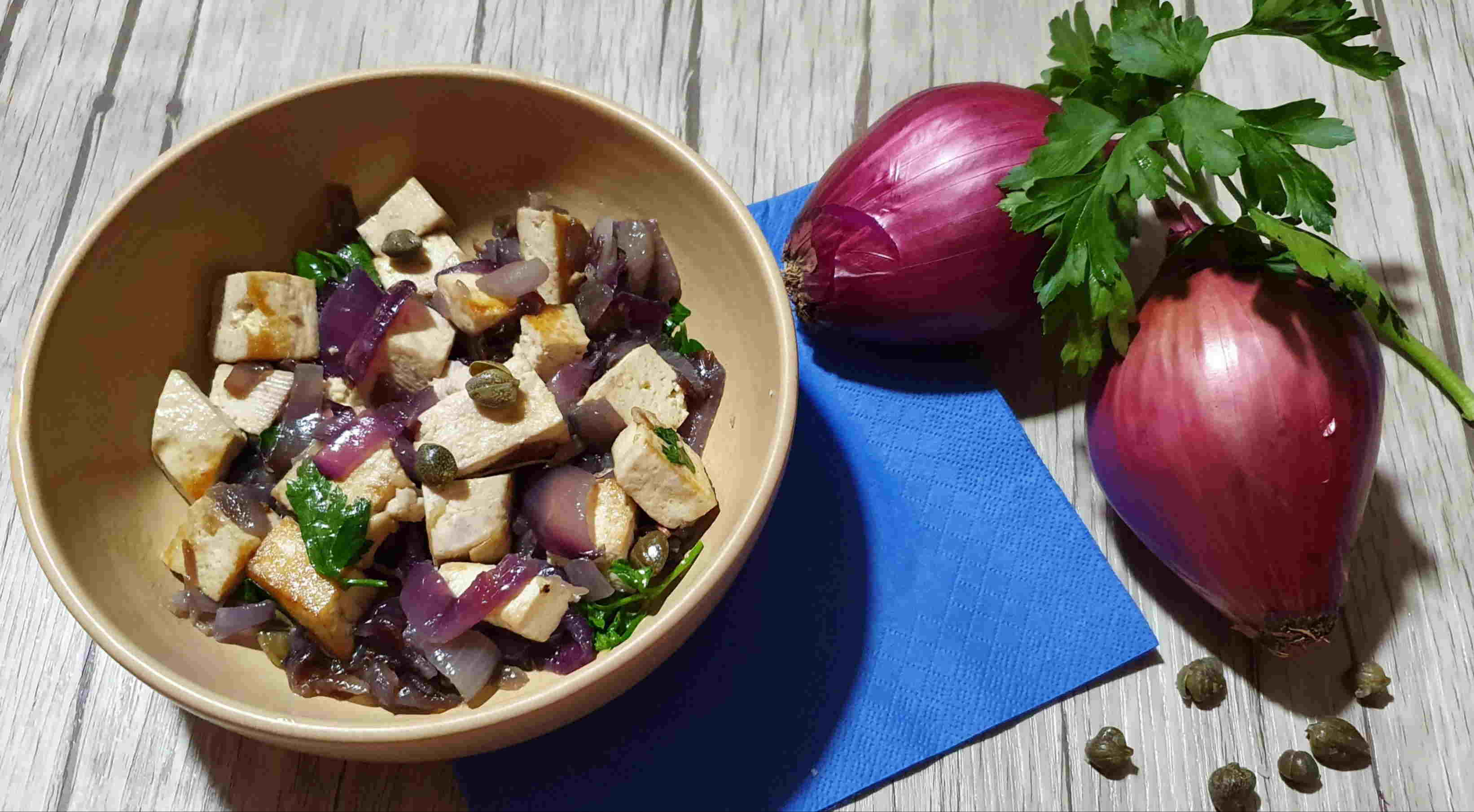 Tofu fermentato, ai capperi 